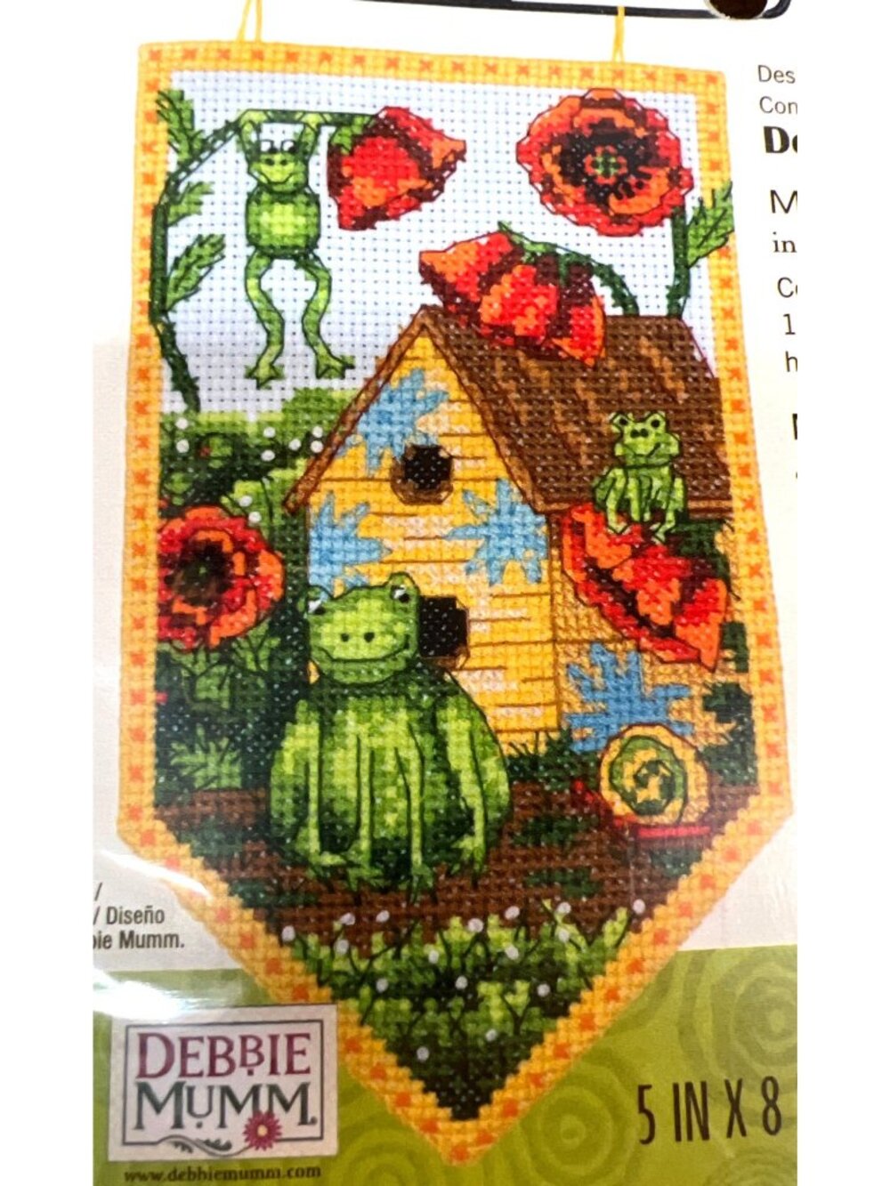 Debbie Mumm Mini Banner Summer Cross-Stitch Kit Includes Everything needed W Han